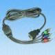 D-terminal to Component Cable Assembly with Golden Plug | Global Sources