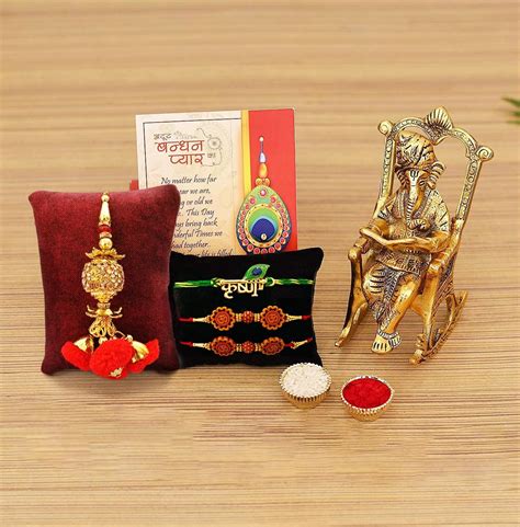 Buy CraftVatika Rakhi Gift Combo for Brother Bhaiya and Bhabhi | Bhaiya ...
