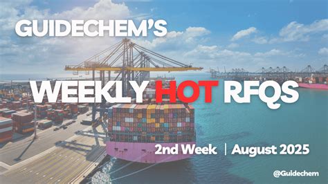 Guidechem's Chemicals Hot RFQ - 2nd Week of August 2025