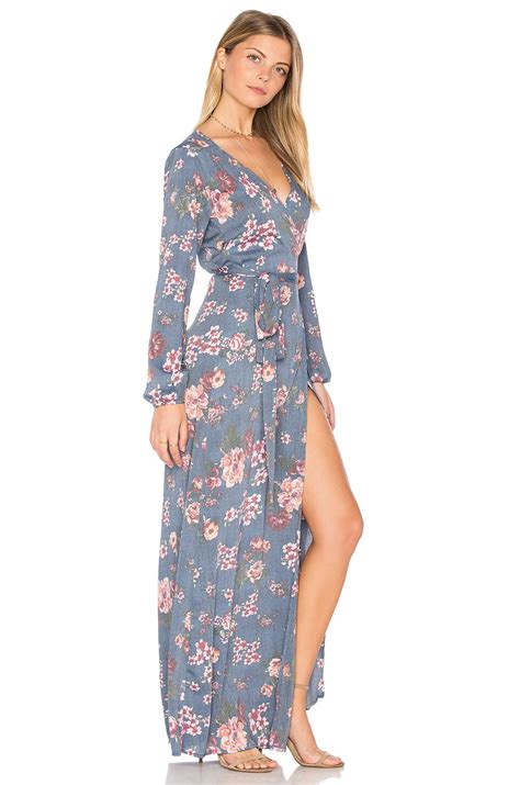 Stillwater High Slit Wrap Dress in Country Strong | REVOLVE