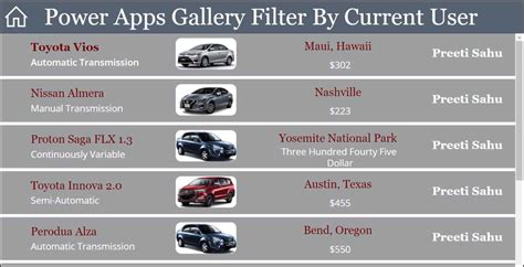 Image result for Power Apps Gallery Example