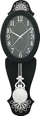 Buy CHRONIKLE Elegant Vertical Pendulum Wooden Case Analog Wall Clock ...