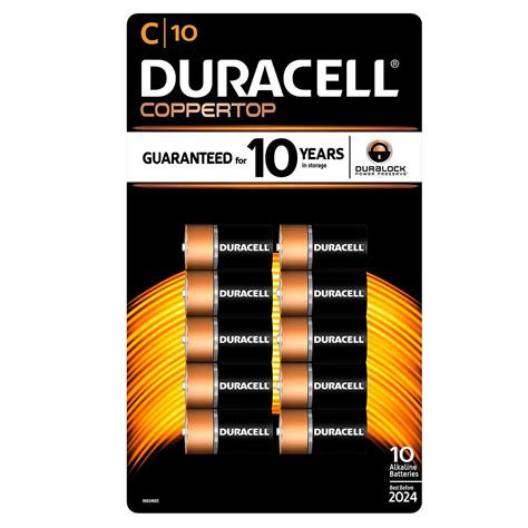 Duracell C Alkaline Batteries, 10 Ct - Walmart.com
