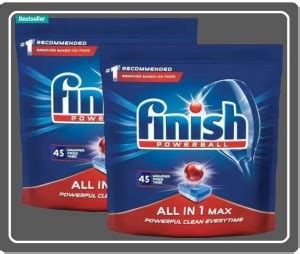 Finish Powerball All In One Dishwasher Tablets 45 - 90 Dishwasher ...