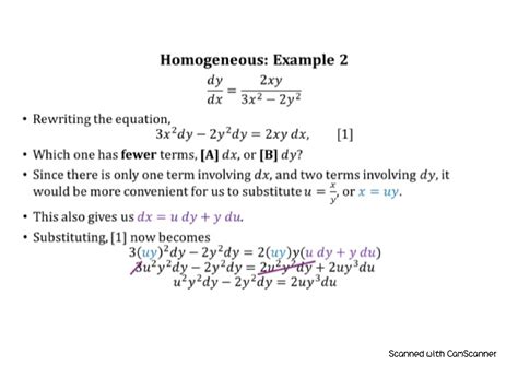 Homogeneous Equations Examples 的图像结果