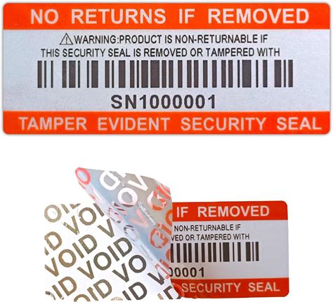 110pcs Tamper Proof Barcode Stickers,Security Label, Sri Lanka | Ubuy
