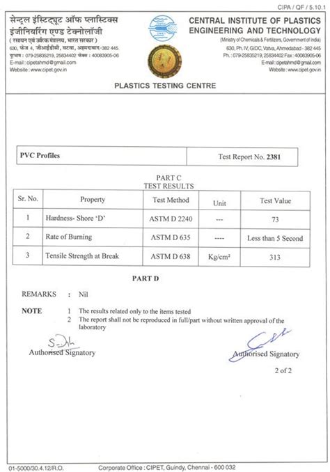 Certificate - Real Plast