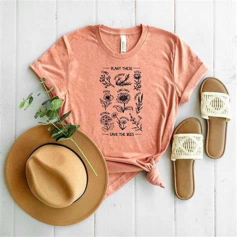 Aesthetic Plant These Save the Bees Shirt, Bee Shirt, Sunflower Shirt ...
