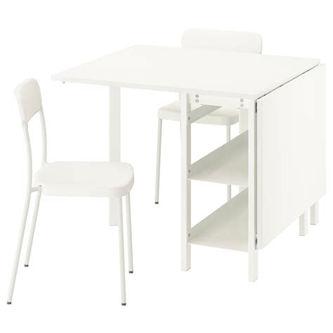 VIHALS / VIHALS table and 2 chairs, gateleg table white/white, 39/95 ...