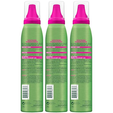 Garnier Fructis Style Sky-Hi – Mousse voluminizadora para el cabello 64 ...