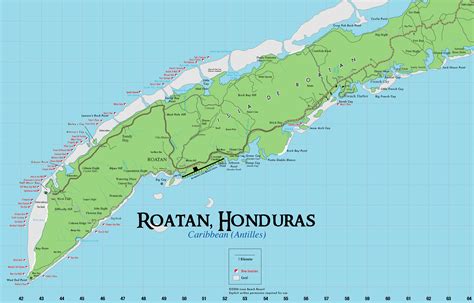 Roatan Honduras Map Roatan Honduras Cruise Port