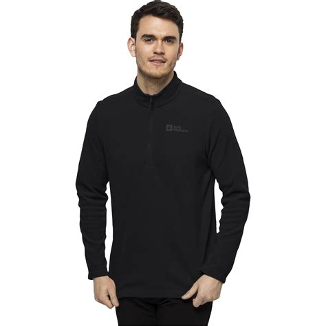 Jack Wolfskin Taunus Half Zip Fleece Pullover Men - black | BIKE24