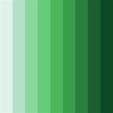 Shades of Light Green Color Palette - ColorDrop
