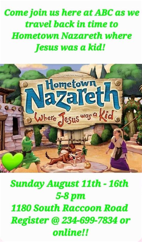 Vacation Bible School! , 1180 South Raccoon Rd., Austintown, OH, 11 ...