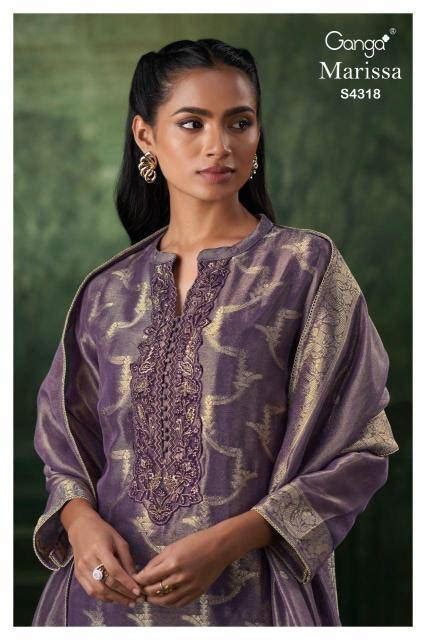 GANGA MARISSA 4318 DESIGNER DRESS MATERIALS IN MUMBAI