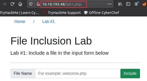 Try Hack Me File Inclusion 的图像结果