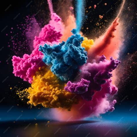 Premium AI Image | Powdered Colors For Holi
