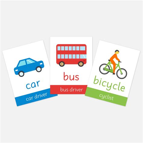 Transportation Flashcard 的图像结果