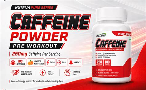 NutriJa Caffeine Powder Pre Workout Supplement
