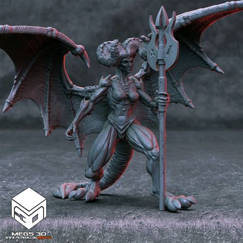 Horned Devil Female Miniature | Fantasy Miniature | Dnd Miniatures ...
