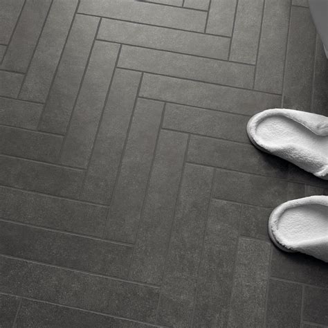 Charcoal Tile Floor Essential Charcoal 990x990mm Stoketiles