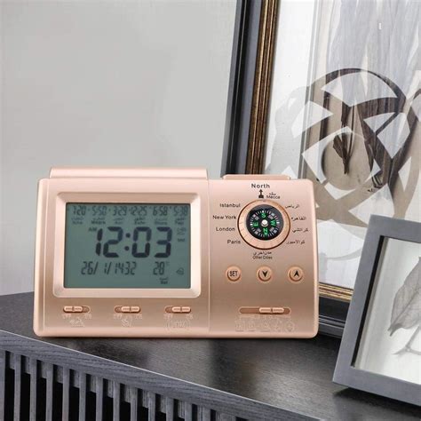 Hztyyier Muslim Prayer Alarm Clock with LCD Display and Azan India | Ubuy