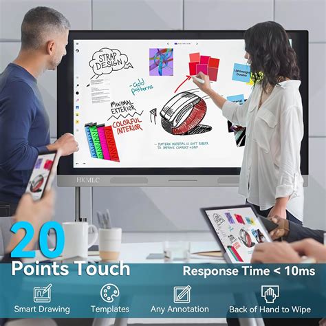 HKMLC 55 Inch Smart Board with 4K UHD Touch Screen India | Ubuy