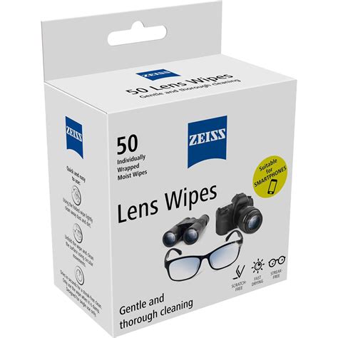 Zeiss Lens Wipes 50 Pack | Woolworths