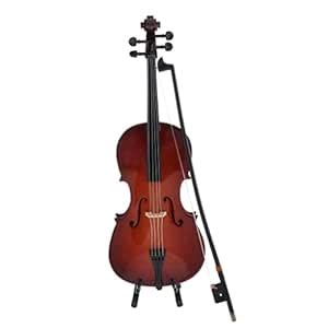 MYADDICTION Dollhouse Decorative Miniature Music Instrument Cello - 1/6 ...