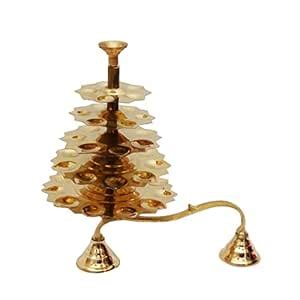 Adukku Aarthi - 5 Step | Brass 5 Steps Arthi Deepam Stand | Five Steps ...