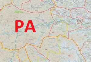 Image result for PA Postcode Map