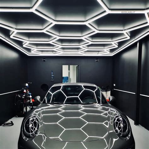 UL LISTED Hexagon LED Lighting Car Detail Garage Workshop Retail Light ...