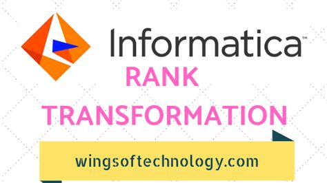 Image result for Rank Transformation Informatica