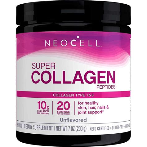 Neocell Laboratories,Super Collagen Peptides Powder (7 Oz,1 Count,20 ...