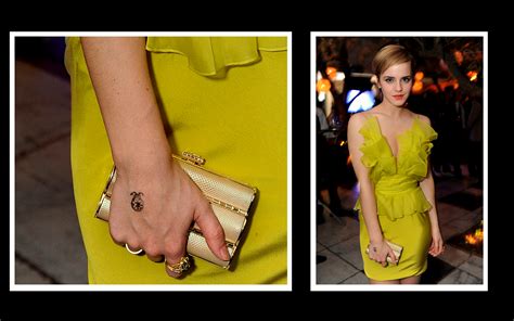 Tatoos: Emma Watson Tattoo 2014