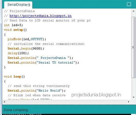 Internet to Serial Port Code Example 的图像结果
