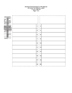 59+ Free Editable Panel Schedule Templates in MS Word [DOC] | pdfFiller
