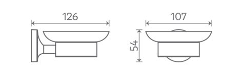 GLASS SOAP DISH :: Collection of SBA 5001 | Sifon