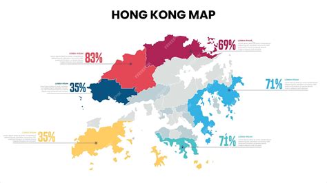 Premium Vector | Hong Kong Modern Map Percentage Infographic Template Detailed infographic map ...