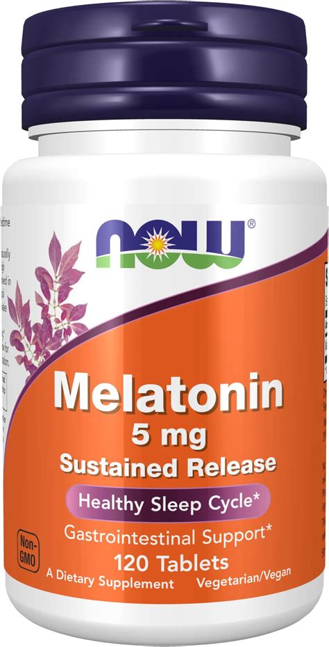 Amazon.com: Nature's Bounty Melatonin 5mg Dual Spectrum, 100% Drug Free Sleep Supplement, Quick ...