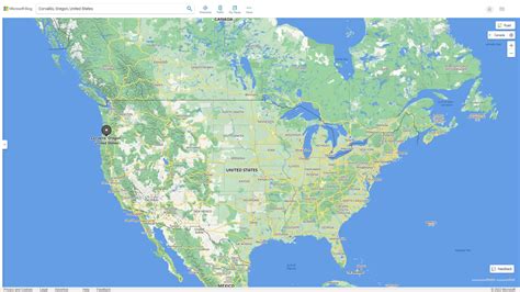 Corvallis, Oregon Map