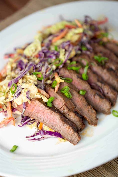 Grilled Flat Iron Steak with Marinade - Jessica Gavin
