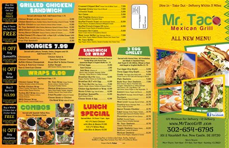 Our Menu | Mr. Taco Mexican Grill