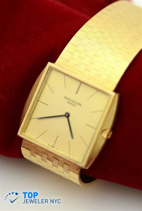 Vintage Patek Philippe 18K Yellow Gold Solid WATCH – Top Jeweler NYC