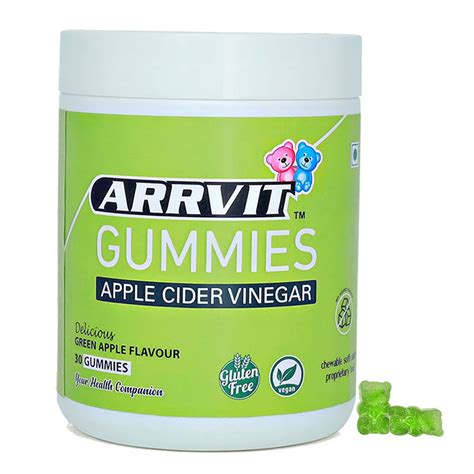 Arrvit Gummies - No Added Sugar - Apple Cider Vinegar (ACV) Gummies For ...