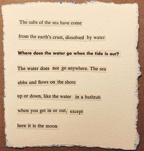 A Little Poem about the Sea. With text from 1001 Questions Answered ...