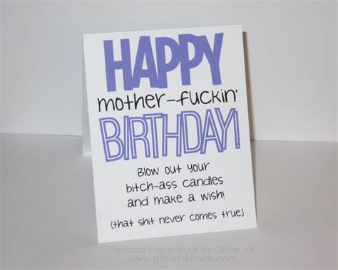 Funny Birthday Card / Inappropriate Birthday Card /funny | Etsy ...