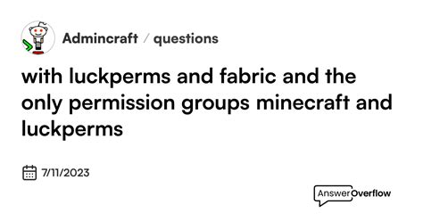 Image result for Luckperms Fabric Mod Tutorial