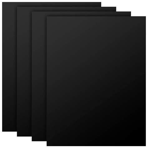 Amazon.com: FUNSUEI 4 Pieces 12 x 16 Black ABS Plastic Sheets, 1/8 Inch ...