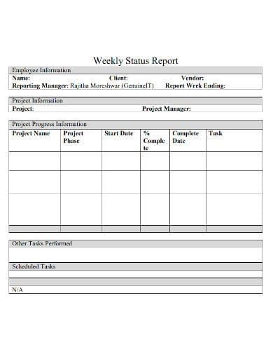Image result for Example of Report Template